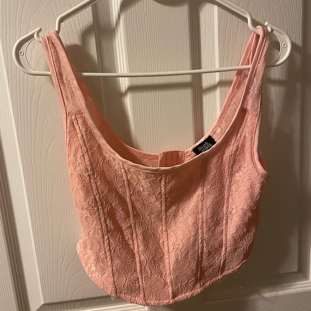 Pacsun pink corset top